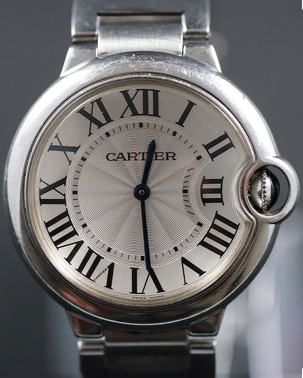 Cartier Ballon Bleu 36MM Steel Silver Dial (3005)