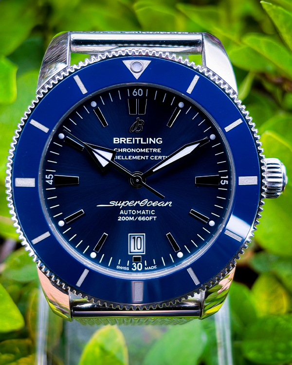 2018 Breitling Superocean Heritage II 46MM Blue Dial Steel Bracelet (AB202016/C961)