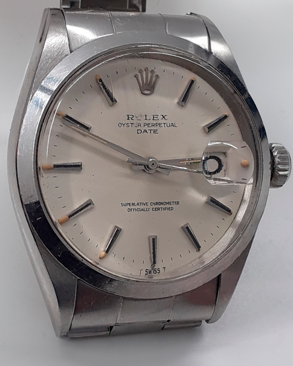 Rolex Oyster Perpetual 34MM Silver Dial Steel Bracelet (1500)