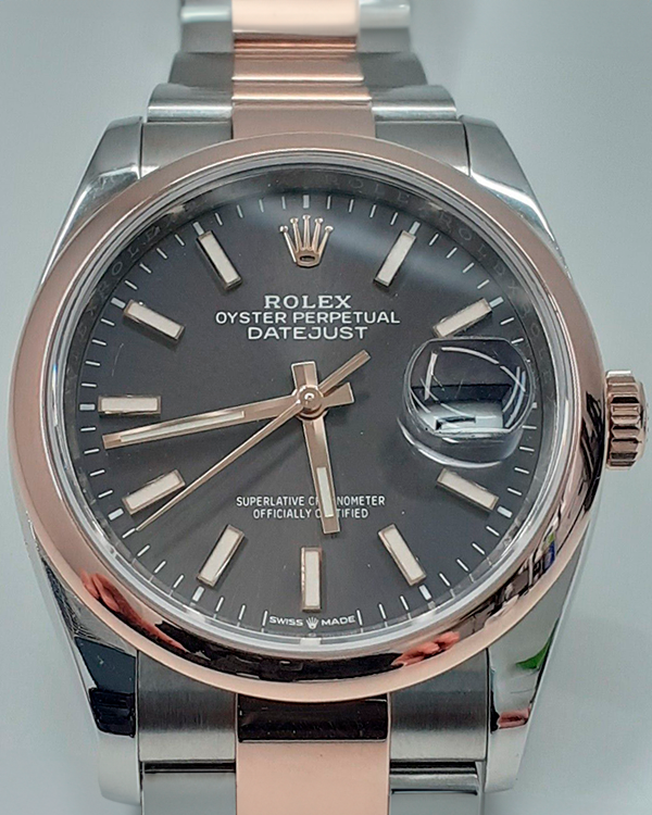 Rolex Datejust 36MM Black Dial Two-Tone Oyster Bracelet (126201)