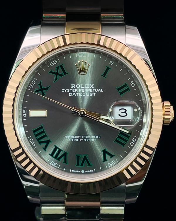 2024 Rolex Datejust II "Wimbledon" 41MM Slate Dial Two-Tone Bracelet (116333)