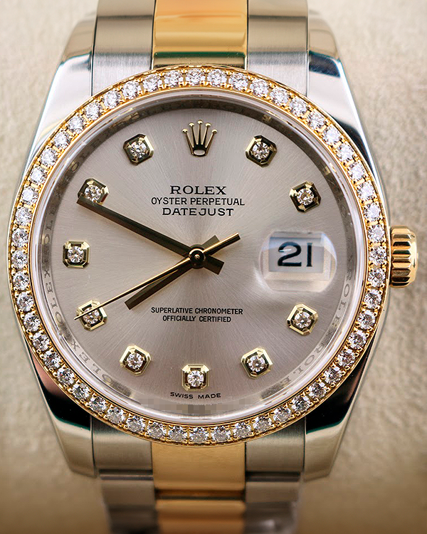 Rolex Datejust 36MM Silver Dial Two-Tone Bracelet (116243)