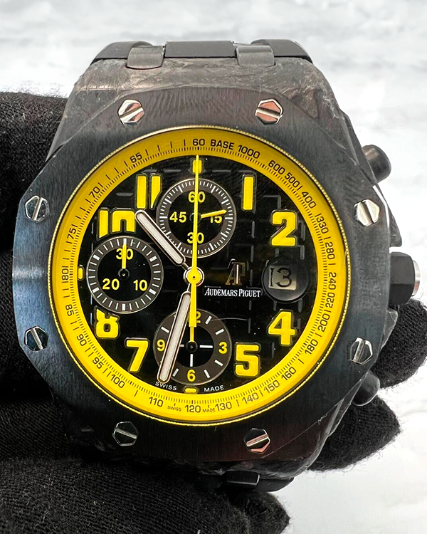 Audemars Piguet Royal Oak Offshore “Bumblebee” 42MM Black Dial Rubber Strap (26176FO)