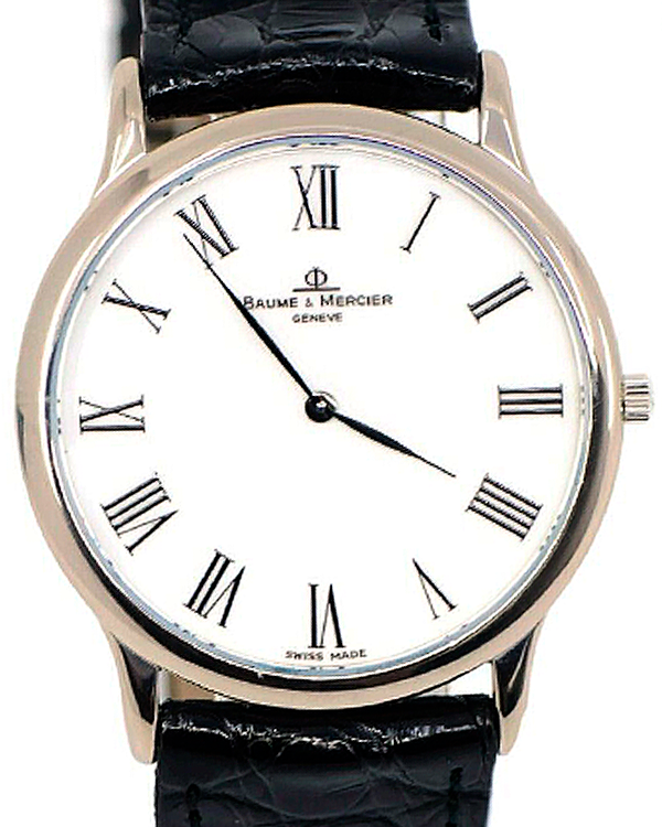 Baume & Mercier Classima 33MM Quartz White Dial Leather Strap (MV045200)