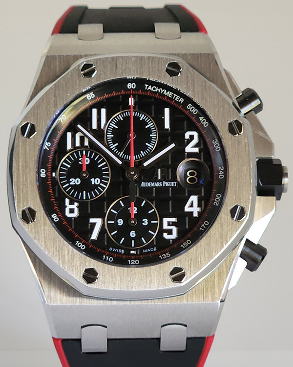 Audemars Piguet Royal Oak Offshore Chronograph "Vampire" 42MM Black Dial Rubber Strap (26470ST.OO.A101CR.01)