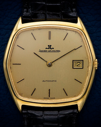 Jaeger-LeCoultre Ultra Thin Automatic 35MM Gold Dial Leather Strap (5000.21)