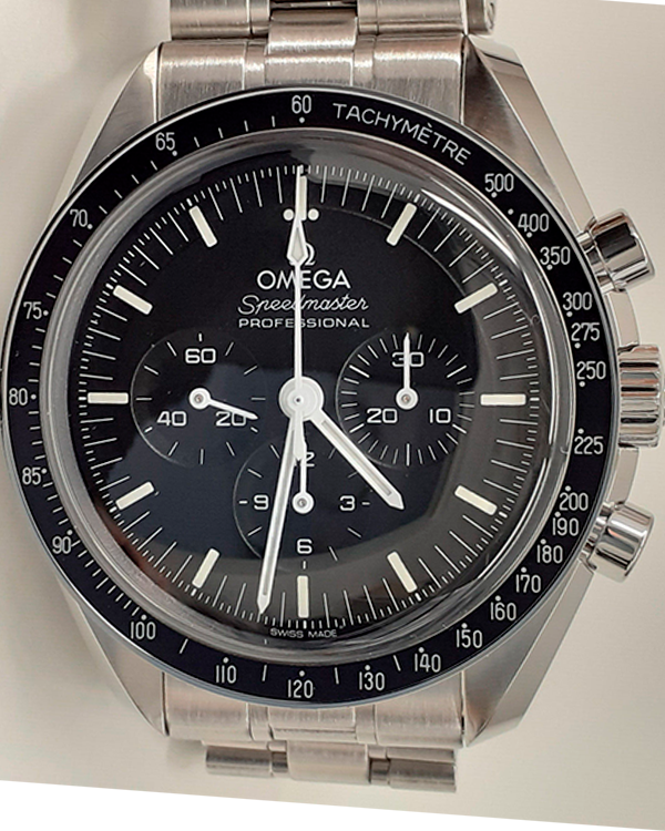 2023 Omega Speedmaster Professional Moonwatch 42MM Black Dial Steel Bracelet (310.30.42.50.01.001)