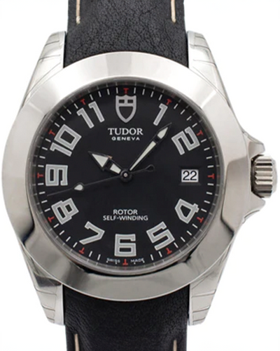 2022 Tudor Prince Date 39MM Black Dial Leather Strap (79410P)