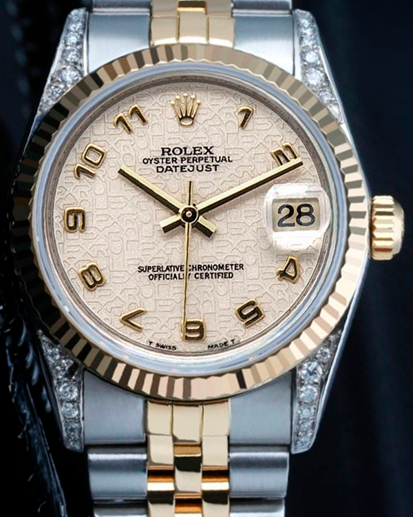 Rolex Datejust 31MM Cream Motif Dial Two-Tone Jubilee Bracelet (68273)