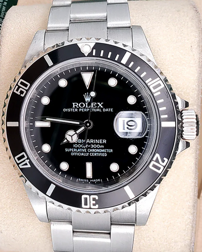 2010 Rolex Submariner Date 40MM Black Dial Oyster Bracelet (16610)