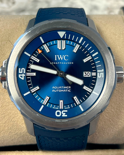 2022 IWC Schaffhausen Aquatimer Automatic 42MM Blue Dial Rubber Strap (IW328801)