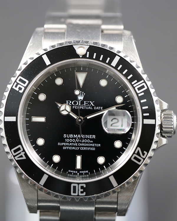 2003 Rolex Submariner Date 40MM Black Dial Oyster Bracelet (16610)