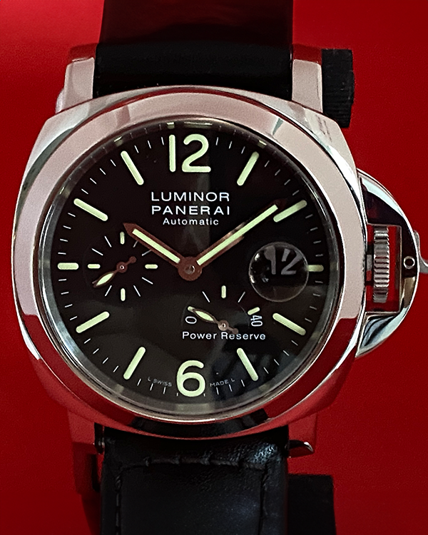 Panerai Luminor Power Reserve 44MM Strap Black Dial (PAM00090)