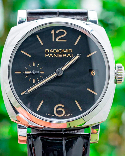 Panerai Radiomir 1940 3 Days 47MM Black Dial Leather Strap (PAM00514)