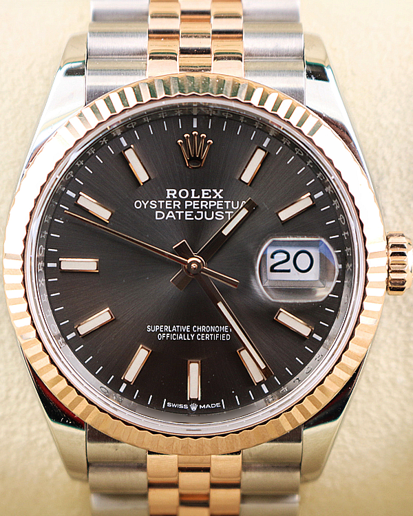 Rolex Datejust 36MM Grey Dial Two-Tone Jubilee Bracelet (126231)