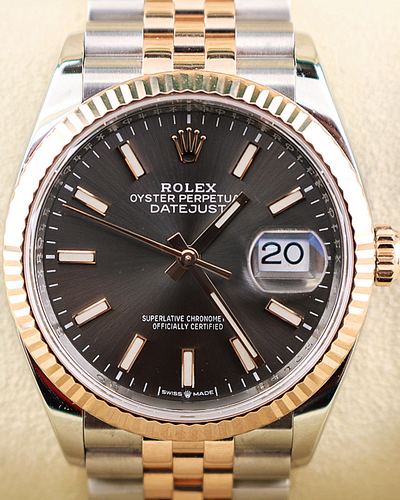 Rolex Datejust 36MM Grey Dial Two-Tone Jubilee Bracelet (126231)