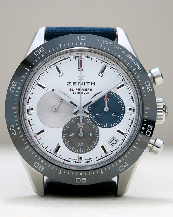 2023 Zenith Chronomaster Sport 41MM White Dial Rubber/Textile Strap (03.3100.3600/69.C823)