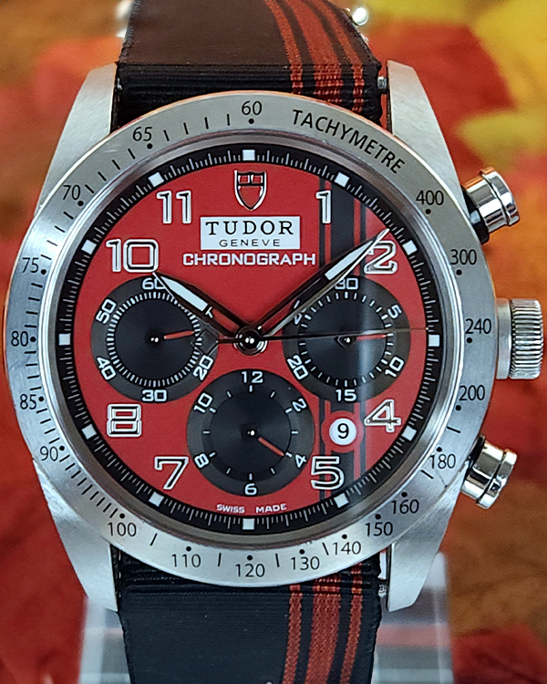 2013 Tudor Fastrider "Ducati Edition" 42MM Red Dial Textile Strap (42000D)