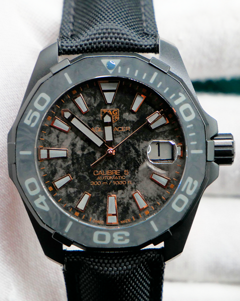 TAG Heuer Aquaracer 300M 41MM Strap Titanium And Carbon Black Dial