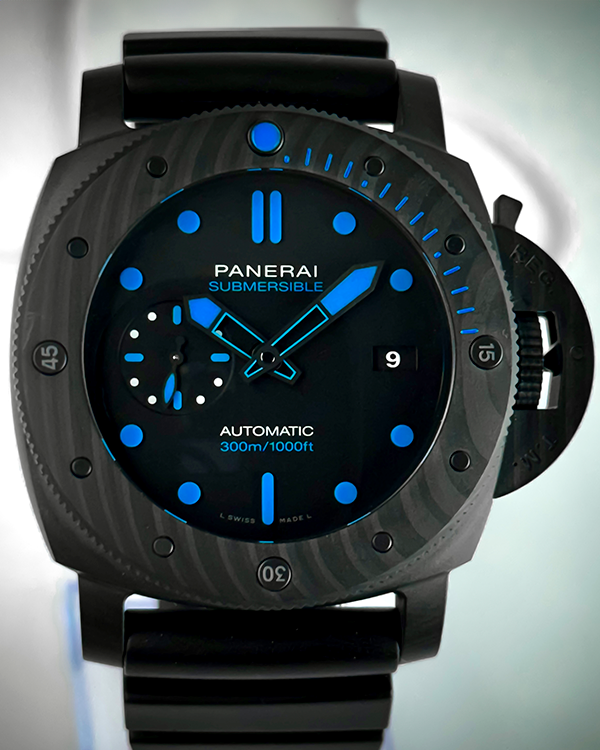 2019 Panerai Luminor Submersible GMT Automatic 47MM Black Dial Rubber Strap (PAM01616)