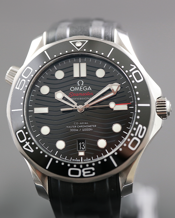 2023 Omega Seamaster Professional Diver 300M 42MM Strap Steel Black Dial (210.32.42.20.01.001)