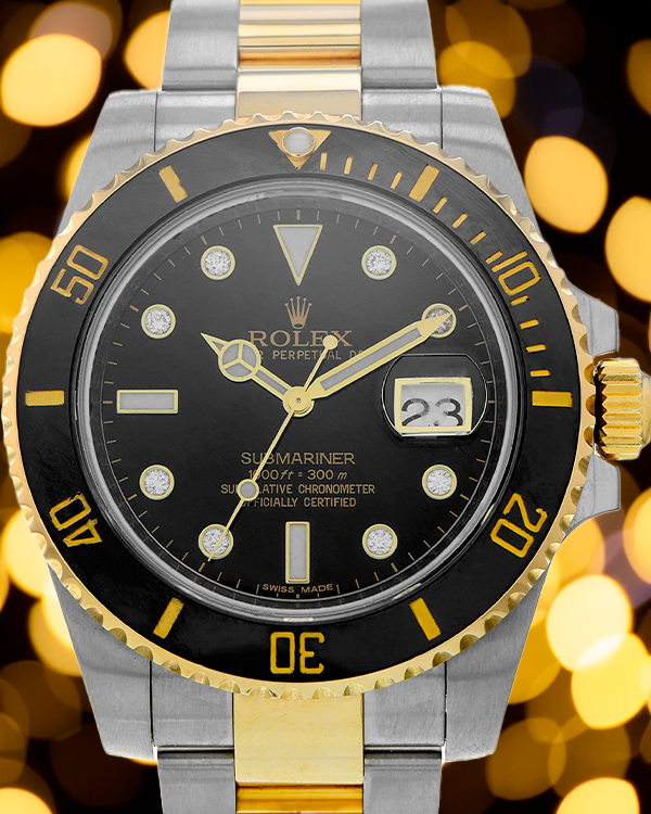 Rolex Submariner Date 40MM Black Dial Two-Tone Oyster Bracelet (116613)