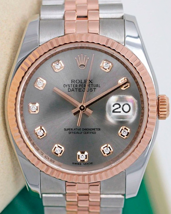 Rolex Datejust 36MM Rhodium Dial Two-Tone Jubilee Bracelet (116231)