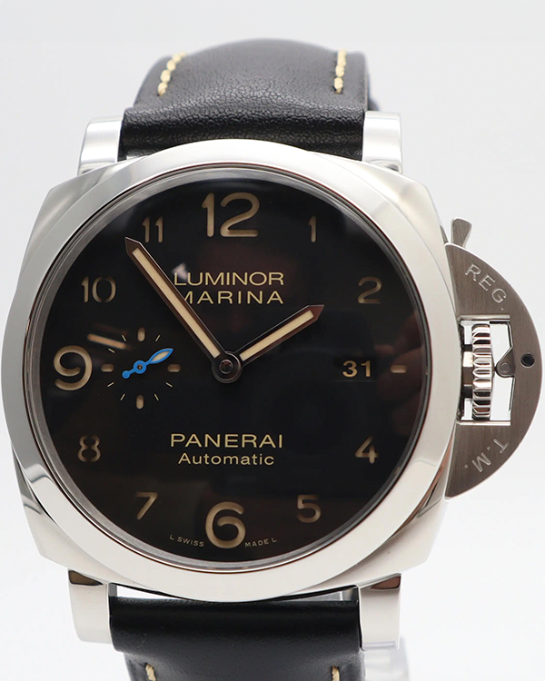 2016 Panerai Luminor Marina 1950 3 Days Automatic 44MM  Black Dial Leather Strap (PAM01359)