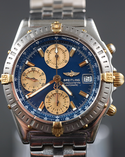 2004 Breitling Chronomat 39MM Blue Dial Steel Bracelet (B13352)