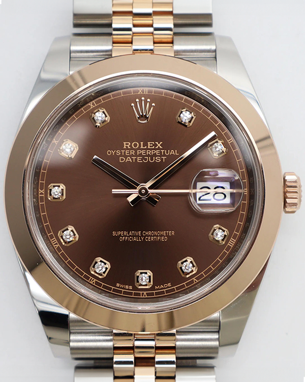 2019 Rolex Datejust 41MM Chocolate Dial Two-Tone Jubilee Bracelet (126301)