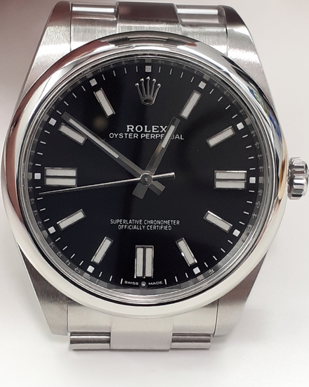 2023 Rolex Oyster Perpetual 41MM Black Dial Oyster Bracelet (124300)