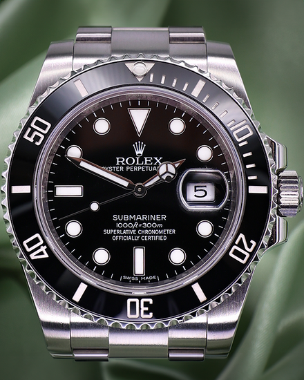 2015 Rolex Submariner Date 40MM Black Dial Oyster Bracelet (116610LN)