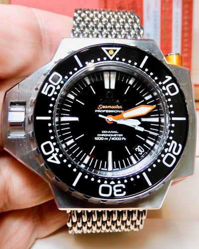 Omega Seamaster PloProf 1200M 55MM Black Dial Steel Bracelet (224.30.55.21.01.001)