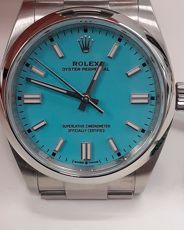 2024 Rolex Oyster Perpetual 36MM Turqoise Blue Dial Oyster Bracelet (126000)