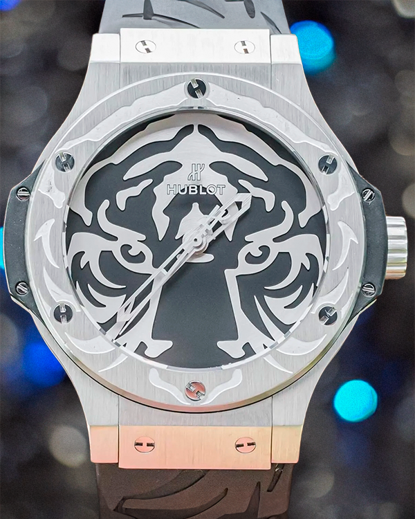 Hublot Big Bang "Black Jaguar-White Tiger Foundation" L.E. 44MM Black Dial Rubber Strap (316.SX.4310.RX.BJW16)