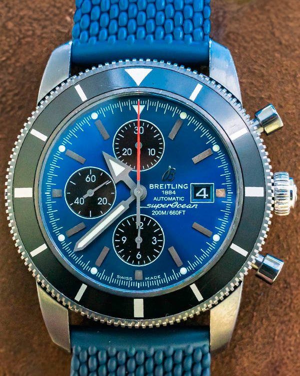 Breitling Superocean Heritage Chronograph 46MM Blue Dial Rubber Strap (M133201A/C943)