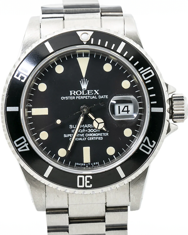 Rolex Submariner Date Vintage 40MM Black Dial Oyster Bracelet (16800)