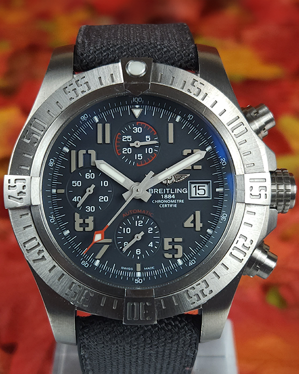 2017 Breitling Avenger Bandit 45MM Grey Dial Textile Strap (E1338310/M534)