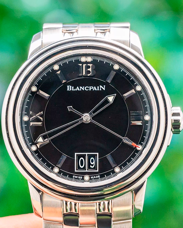 Blancpain Léman Ultra Slim 38MM Black Dial Steel Bracelet (2150-1130-53B)