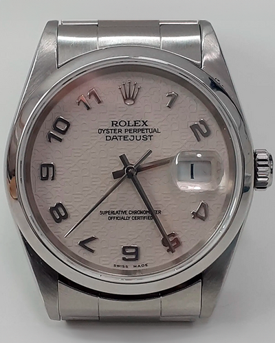 1999 (A Serial) Rolex Datejust 36MM Silver Jubilee Dial (16200)