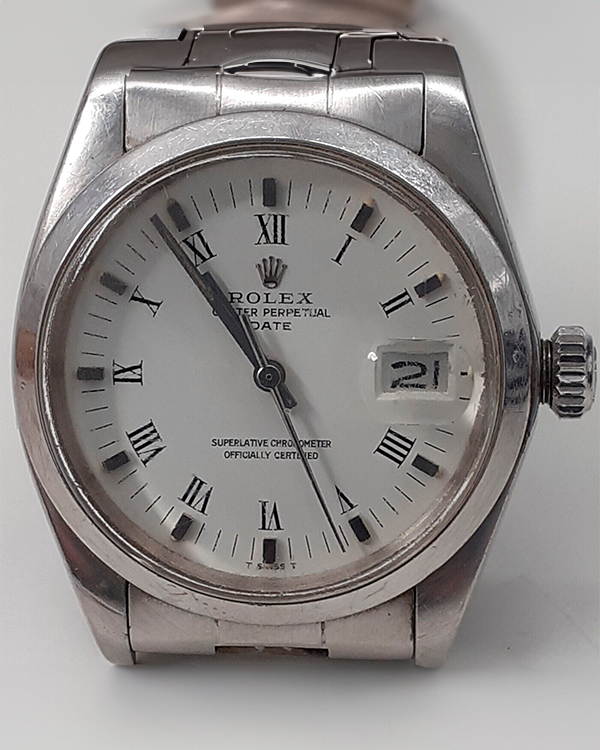 Rolex Oyster Perpetual 34MM White Dial Steel Bracelet (1500)