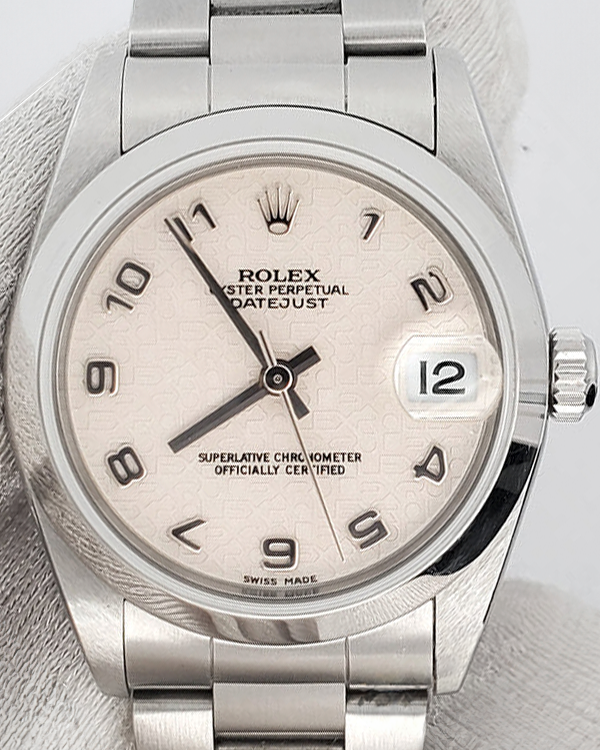 2001 Rolex Datejust 31MM Cream Jubilee Motif Dial Oyster Bracelet (78240)