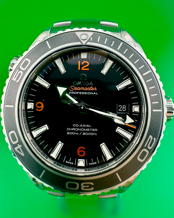 2016 Omega Seamaster Planet Ocean 600M 45.5MM Black Dial Steel Bracelet (232.30.46.21.01.003)