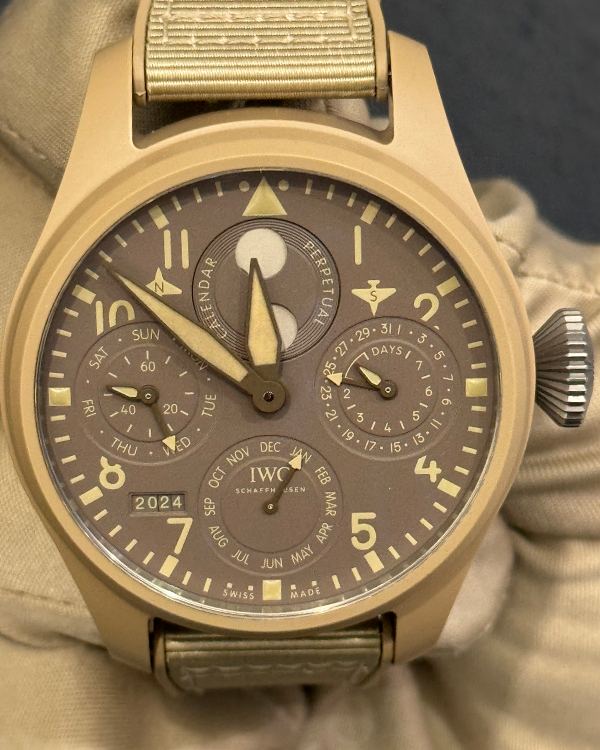 IWC Schaffhausen Pilot Top Gun "Mojave Desert" 46.5MM Beige Dial Rubber/Textile Strap (IW503004)