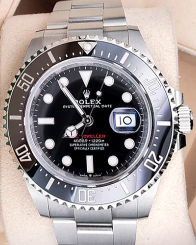 2021 Rolex Sea-Dweller Deepsea 43MM Black Dial Oyster Bracelet (126600)