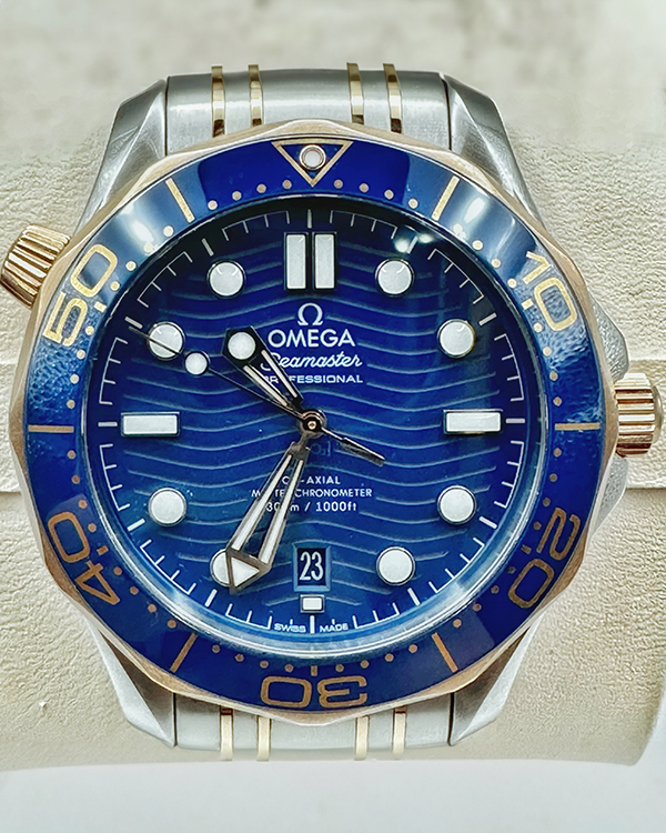 2019 Omega Seamaster Diver 300M 42MM Blue Dial Two-Tone Bracelet (210.20.42.20.03.002)