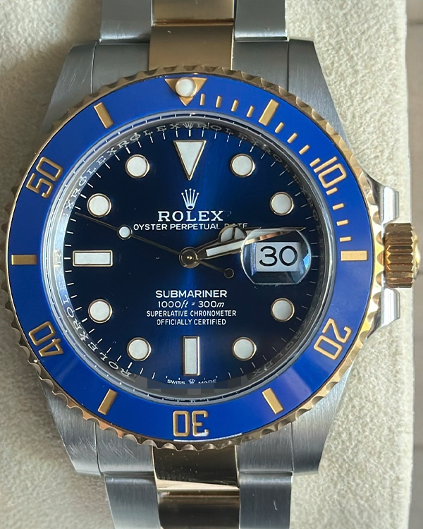 2022 Rolex Submariner Date "Bluesy" 41MM Blue Dial Two-Tone Oyster Bracelet (126613LB)