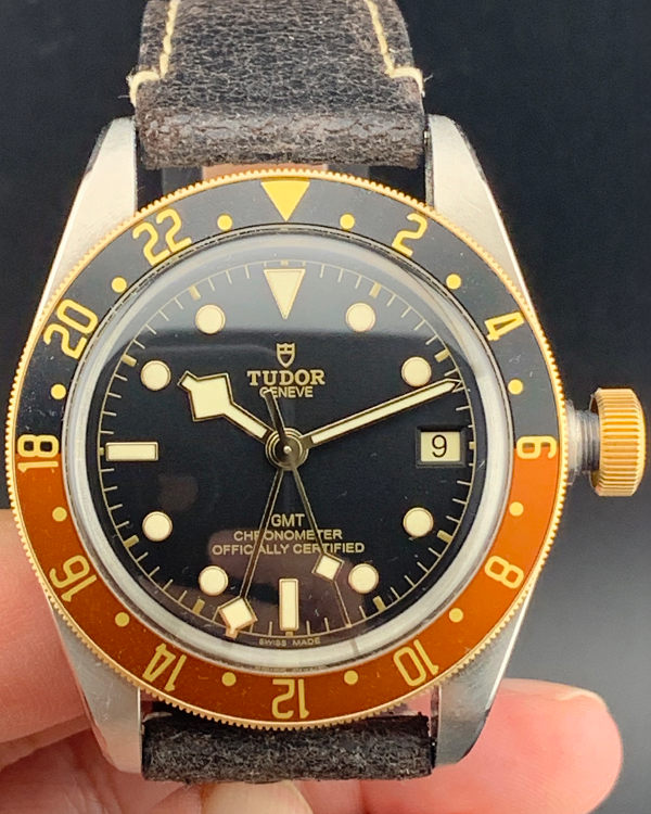 2022 Tudor Black Bay GMT S&G "Rootbeer" 41MM Black Dial Leather Strap (79833MN)