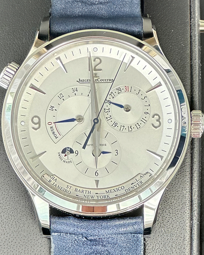 2023 Jaeger-LeCoultre Master Control Geographic 40MM Silver Dial Leather Strap (Q4128420)