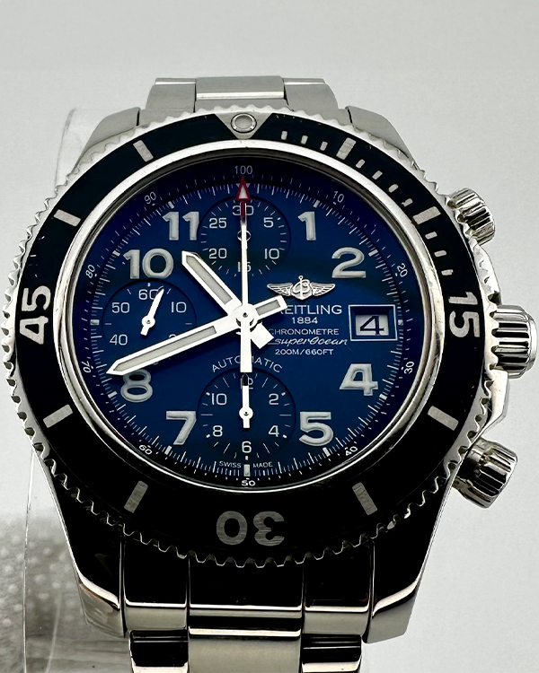 Breitling Superocean Chronograph 42MM Blue Dial Steel Bracelet (A13311)